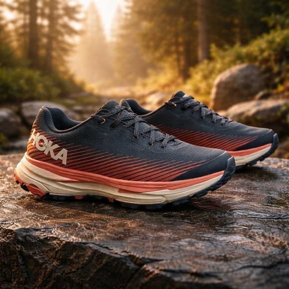 Hoka One Women’s Torrent 2  Running Shoes Size 7.5 Castlerock/Camelia - Picture 11 of 13